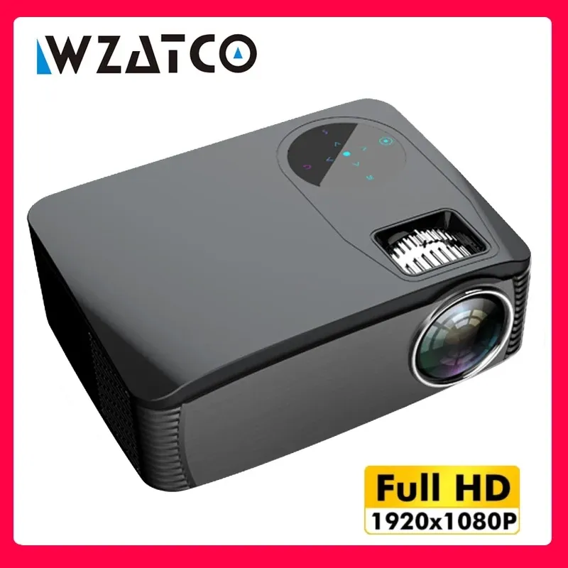 Projetor de Vídeo WZATCO C6 LED LCD Portátil Full HD