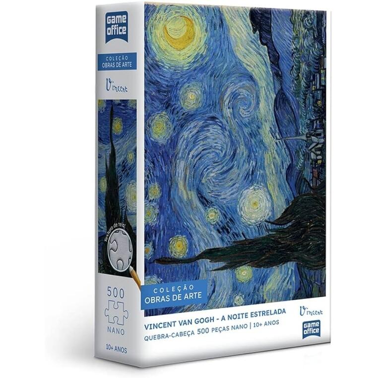 Quebra-Cabeça Vincent Van Gogh: A Noite Estrelada - 500 Peças