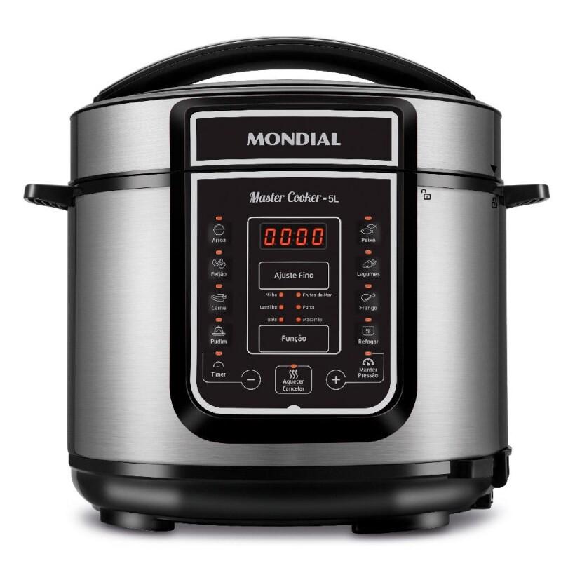 Panela De Pressão Elétrica Mondial Digital Master Cooker 5l - PE-38