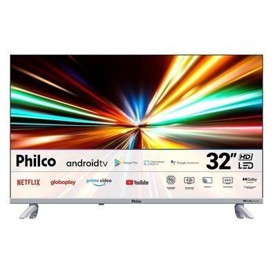 Smart TV Philco 32" LED HD Com 2 USB / 2 HDMI Android Dolby Audio Borda Infinita - PTV32G23AGSSBLH