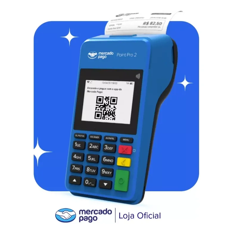 Maquininha de Cartão Mercado Pago Point Pro2 + Completa