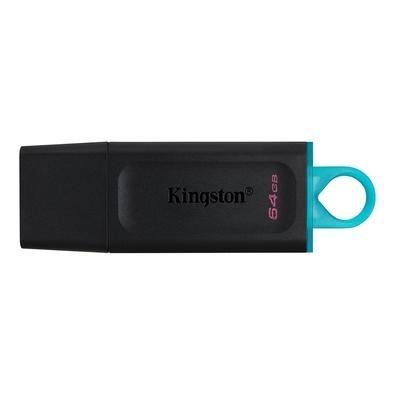 Pen Drive DataTraveler Exodia 64GB Kingston com Conexão USB 3.2 Preto/Azul - DTX/64GB