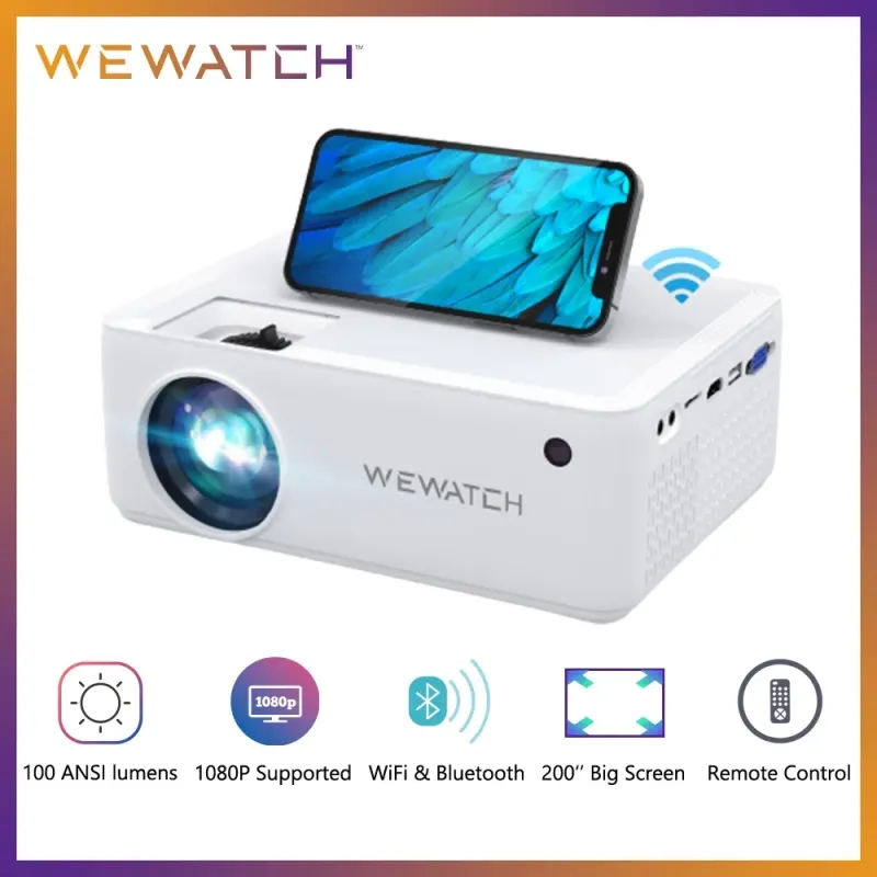 Projetor Wewatch V10 8500 Lumens LED 720p