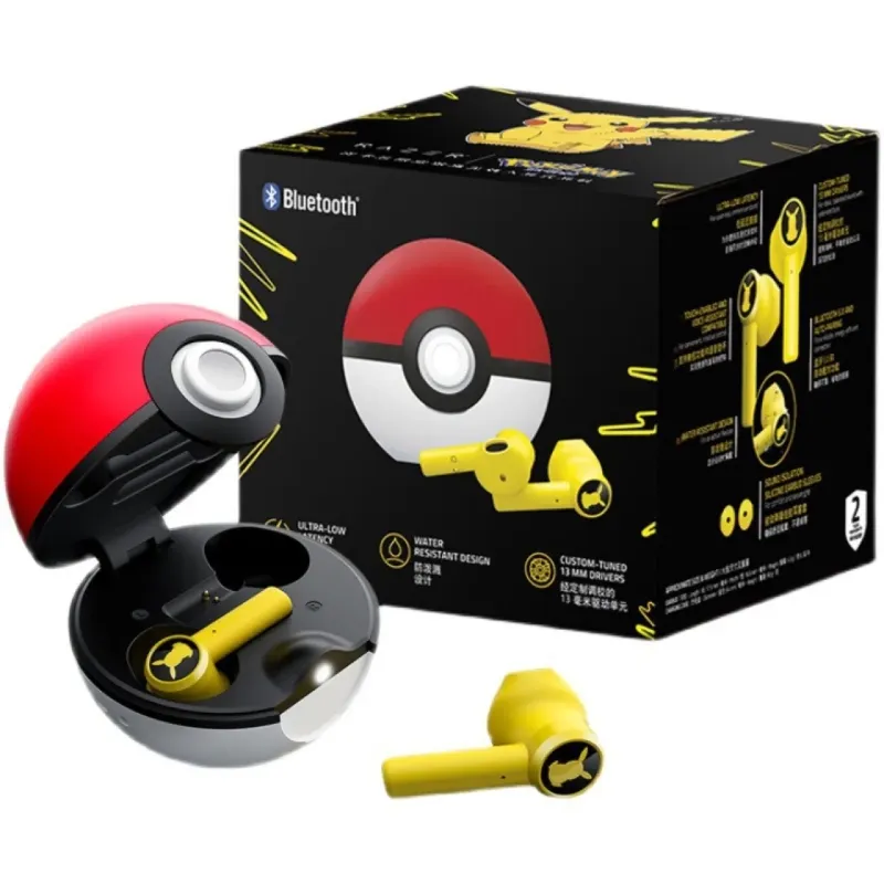 Fones De Ouvido Sem Fio Bluetooth 5.0 Pokémon Pikachu Razer