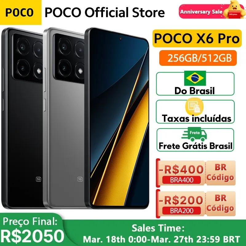 Smartphone POCO X3 Pro 8GB 256GB 5G 8300 Ultra 6.67" - Versão Global