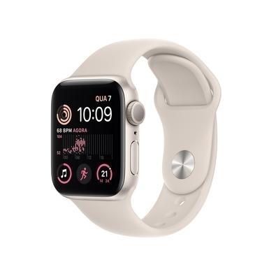 Apple Watch Series 8 GPS + Cellular 41mm Caixa Aço Inoxidável Pulseira Esportiva