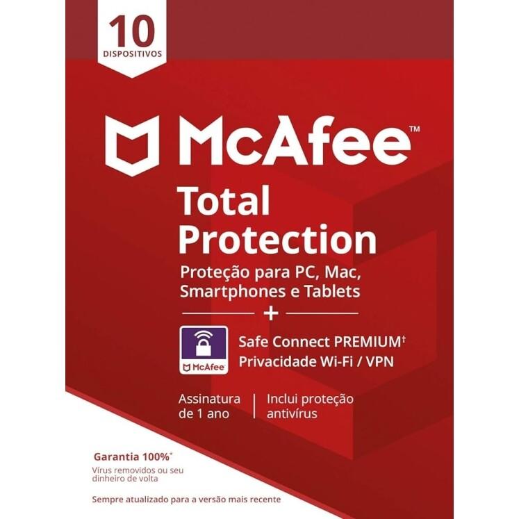 McAfee Total Protection 10 + VPN - Antivírus