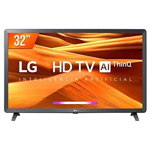 Smart TV LED 32" LG 3 HDMI 2 USB Bluetooth Wi-Fi Active HDR ThinQ AI - 32LQ621CBSB.AWZ