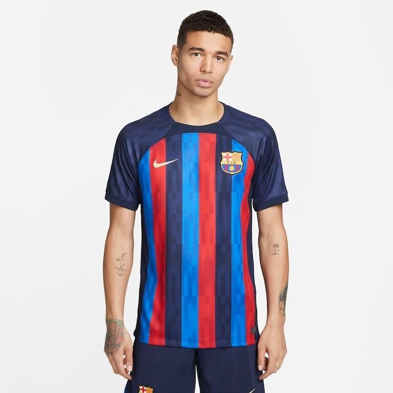 Camisa Nike Barcelona I 2022/23 Torcedor Masculina