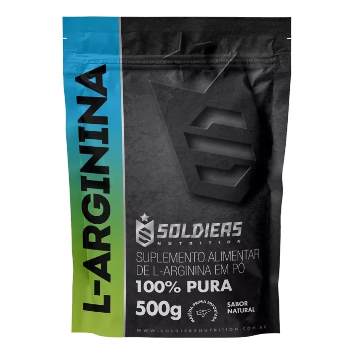 L-Arginina - 500g - 100% Pura Importada - Soldiers Nutrition