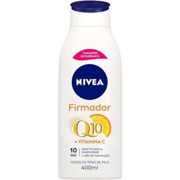 NIVEA Loção Hidratante Firmador Q10 + Vitamina C Todos os Tipos de Pele 400ml - Sua pele com mais firmeza e mais elast