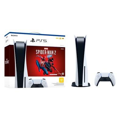 Console Playstation 5 Sony SSD 825GB Controle sem fio DualSense Com Mídia Física + Jogo Marvel's Spider-Man 2 - 100003