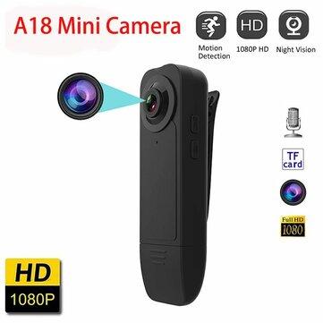 Câmera HD Mini A18 1080P Caneta de Bolso Corpo Cop Cam Micro Gravador de Vídeo Visão Noturna