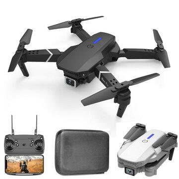 LSRC E88 Pro/LS-E525 Mini Wifi Fpv com Câmera Dupla 4K 720p HD Modo de Retenção de Altitude Drone Quadcopter Dobrá