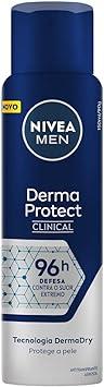 2 Unidades Desodorante Nivea Derma Protect Clinical Masculino Alta Proteção de 96 Horas - 150ml