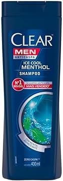 [Rec] Shampoo Clear Men Ice Cool Menthol, 400ml - Shampoo Anticaspa