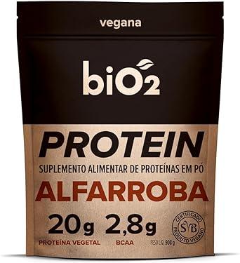 Suplemento biO2 Sabor Alfarroba Protein Vegana e sem Glúten - 908g