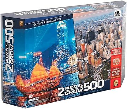 Puzzle 500 peças Duplo - Skylines Cosmopolitas