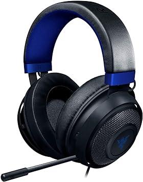 Fone de ouvido Razer Kraken com microfone retrátil e isolamento de ruído - Preto/Azul