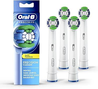 [ PRIME | R$ 14,98 CADA ] Kit Oral-B Refis PRO SERIES Advanced Clean 4 Unidades​, para Escova de Dentes Elétrica Oral-B, 100% mais remoção de placa
