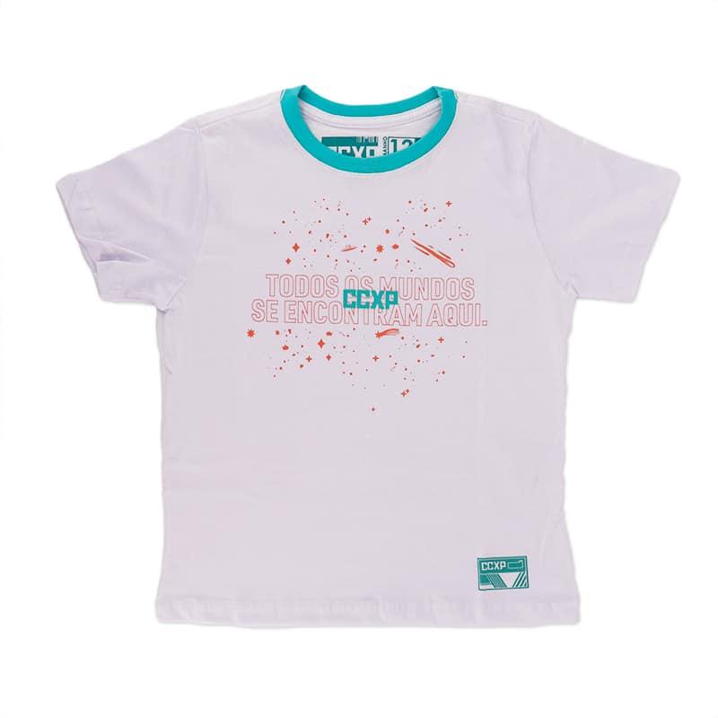 Camiseta Sideral Space Branca - Infantil