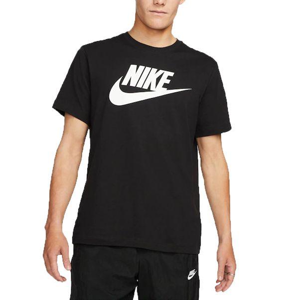 Camiseta Nike Sportswear Icon Futura Preto e Branco Masculino