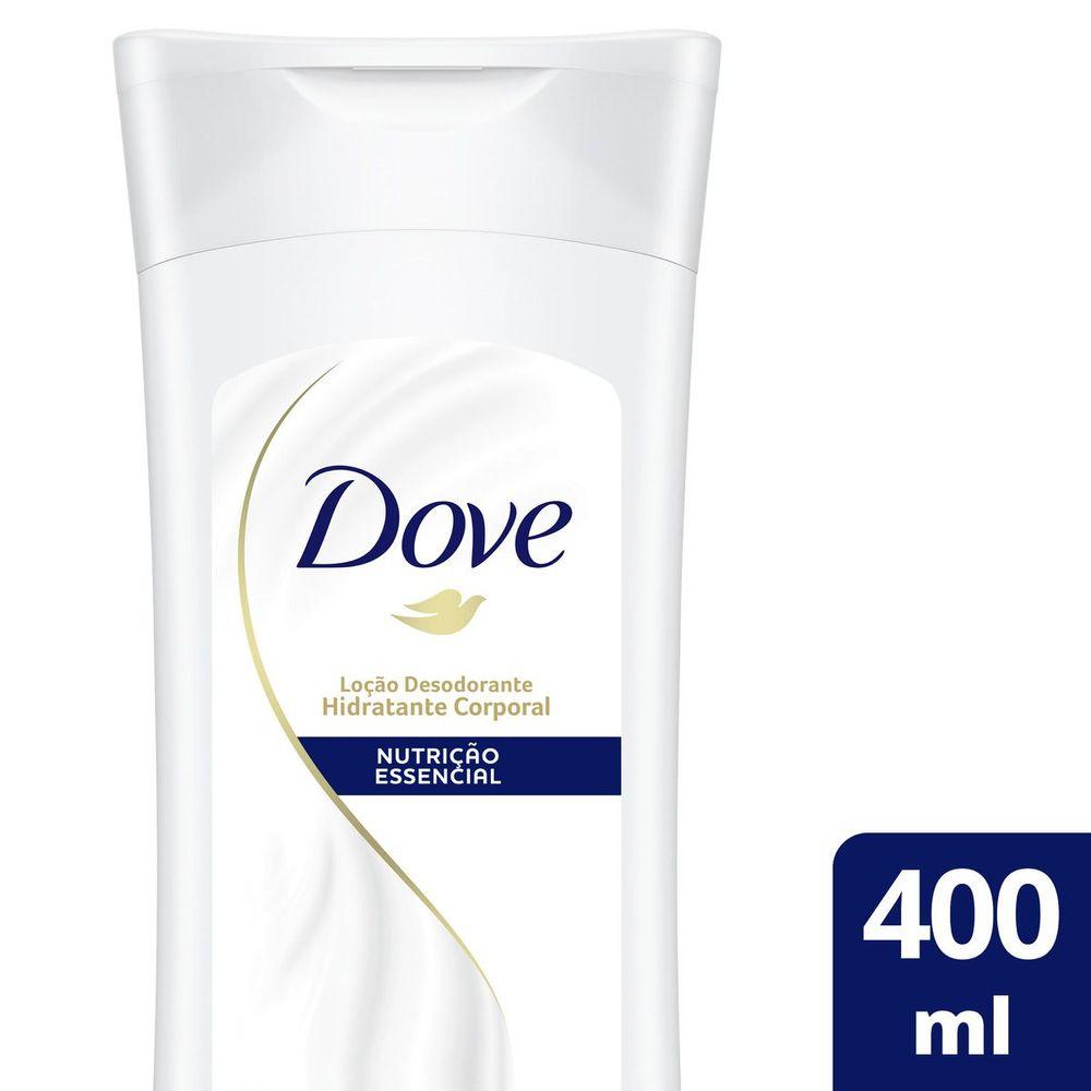 Hidratação Dove Nutrição Essencial 72h Loção Desodorante 400ml
