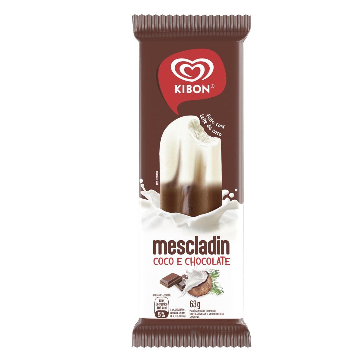 Picole Kibon Mescladin Coco E Chocolate