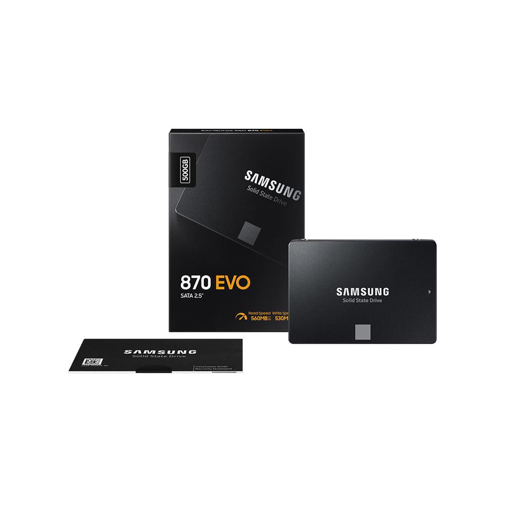 Memória Samsung SSD 500GB 870 EVO SATA 2,5''