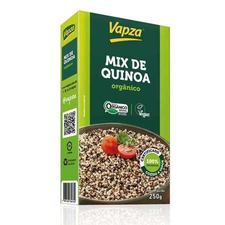 Mix de Quinoa Orgânica 250G Vapza - Peso líquido 250g